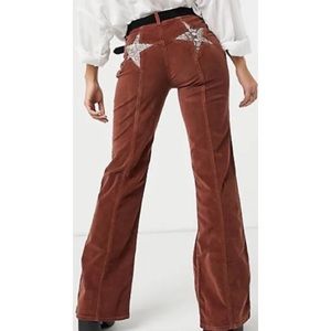 🆕 Free People Firecracker star pocket flared cords